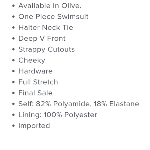 New Olive Green Bathing Suit! - Picture 3 of 3